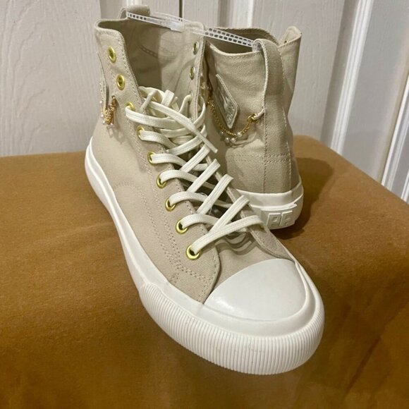 PF FLYERS EMBELLISHED  GOLDEN AGE COLLECTION  HIGH TOP CANVAS Sz woman 8.5 men 7 - Picture 8 of 15